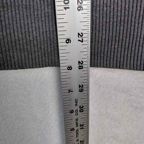 Gap Button Up Cardigan Sweater Mens Size XL Gray Jersey Knit Shawl Collar Pocket - Picture 7 of 12